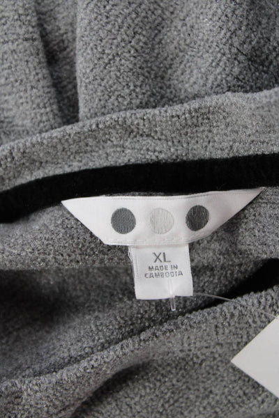 Three Dots Women Basic Gray Long Sleeve Round Neck Top Size XL
