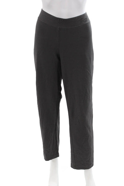 Eileen Fisher Women Black Cropped Pants Size L