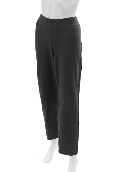 Eileen Fisher Women Black Cropped Pants Size L