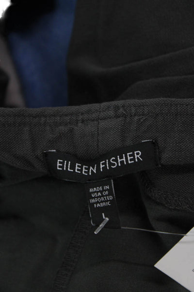 Eileen Fisher Women Black Cropped Pants Size L
