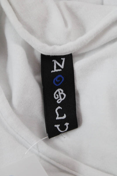 Noblu Women T-Shirt Dress White 3/4 Sleeve Boho Size XL