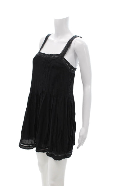 Wilfred, Women Mini Sundress Black Square Neck Sleeveless Modal Size XS