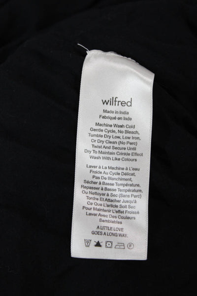 Wilfred, Women Mini Sundress Black Square Neck Sleeveless Modal Size XS