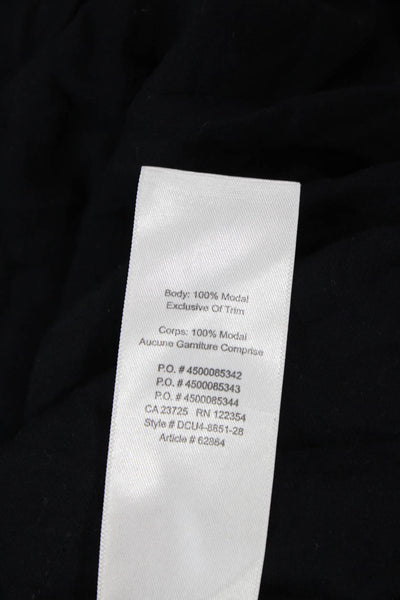 Wilfred, Women Mini Sundress Black Square Neck Sleeveless Modal Size XS
