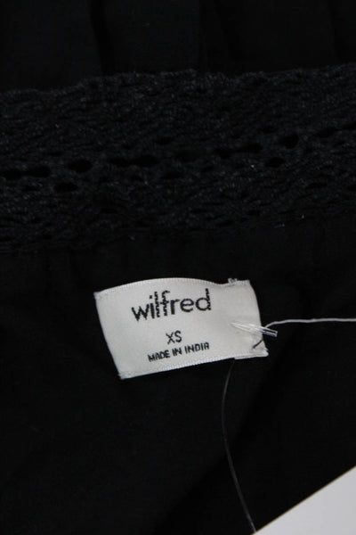 Wilfred, Women Mini Sundress Black Square Neck Sleeveless Modal Size XS