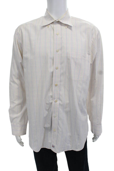 Vineyard Vines Men's Long Sleeves Button Down Multicolor Plaid Shirt Size L