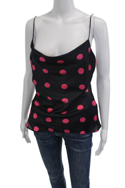 Zara Womens Black Polka Dot Camisole Polyester Size M