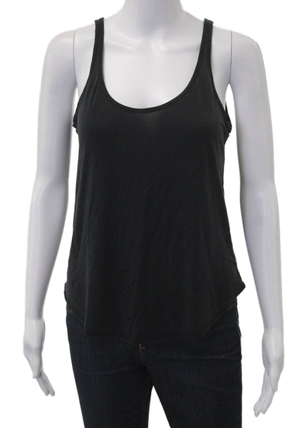 Zara Womens Basic Camisole Black Sleeveless Round Neck Size M
