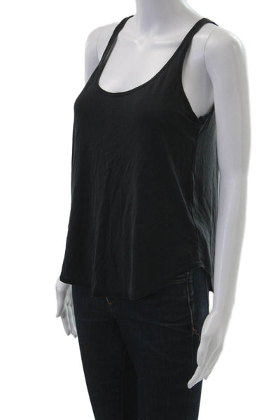 Zara Womens Basic Camisole Black Sleeveless Round Neck Size M