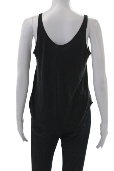 Zara Womens Basic Camisole Black Sleeveless Round Neck Size M