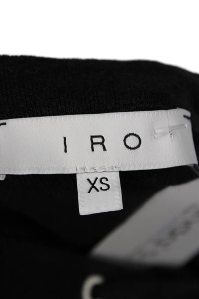 IRO Women Black Linen Lace-Up Gothic Sleeveless Tank Size XS