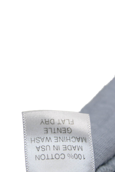 Felicite Womens Basic Button-Up Collared Long Sleeve Gray 100% Cotton Size 1