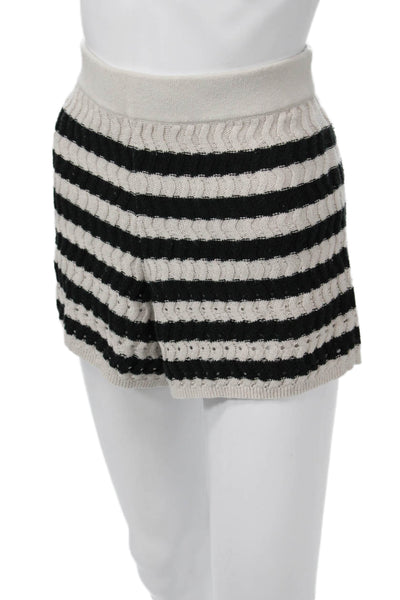 Everlane Unisex Classic Striped Beige Organic Cotton Shorts Size XS