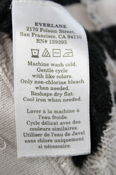 Everlane Unisex Classic Striped Beige Organic Cotton Shorts Size XS