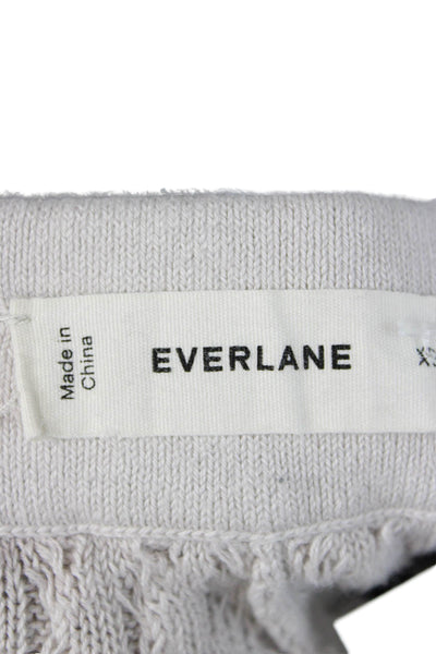 Everlane Unisex Classic Striped Beige Organic Cotton Shorts Size XS