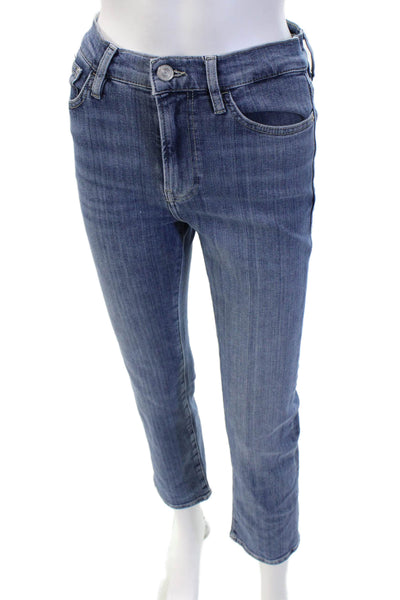 Frame Womens Cropped Ankle Jeans Blue Mid Rise Size 26