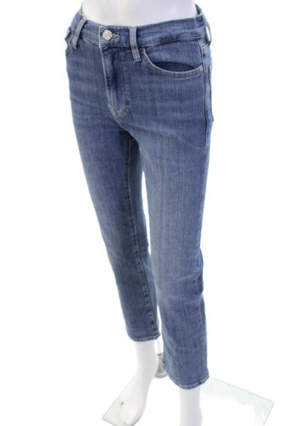 Frame Womens Cropped Ankle Jeans Blue Mid Rise Size 26