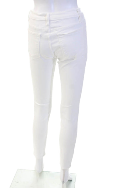 Frame Womens White Ankle Skinny Jeans Size 26