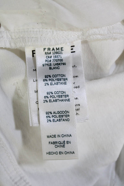 Frame Womens White Ankle Skinny Jeans Size 26