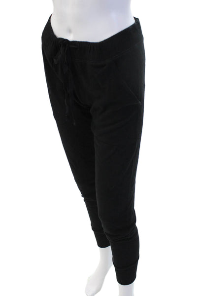 Soft Joie Women Jogger Sweatpants Black Drawstring Rayon Blend Size S
