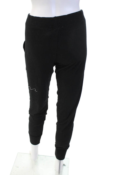 Soft Joie Women Jogger Sweatpants Black Drawstring Rayon Blend Size S