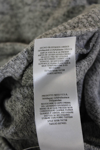 Soft Joie Womens Stretch Pullover Long Sleeve Lounge Set Gray Size 2XS