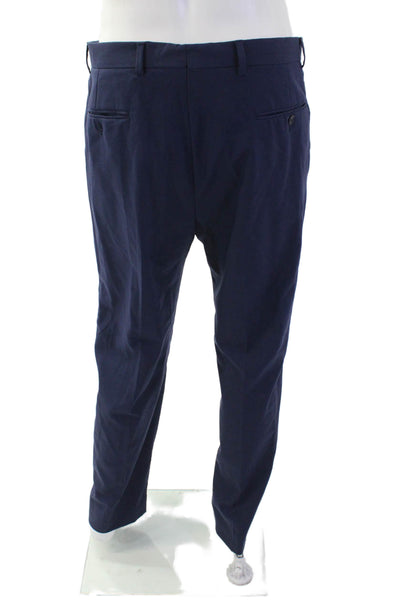 Joseph Abboud Mens Dress Pants Dark Blue Wool Classic Size 34