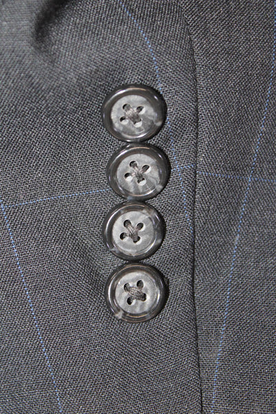 Tom James Mens Black Wool Blend Classic Suit Jacket Size 41