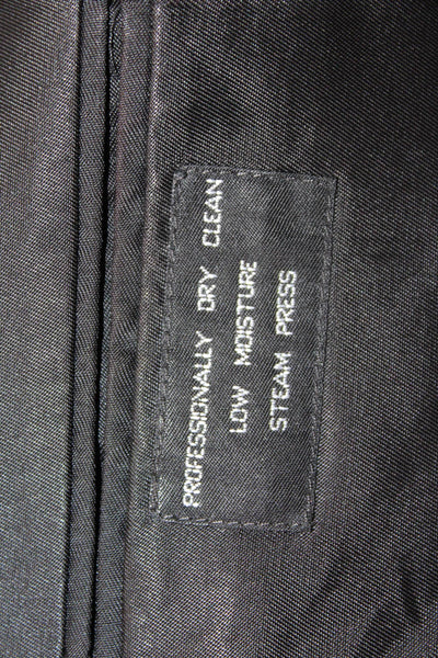 Tom James Mens Black Wool Blend Classic Suit Jacket Size 41