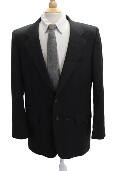 Botany Men Black 100% Wool Suit Jacket Size 40