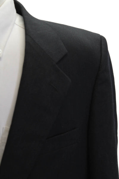 Botany Men Black 100% Wool Suit Jacket Size 40
