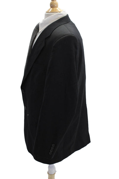 Botany Men Black 100% Wool Suit Jacket Size 40