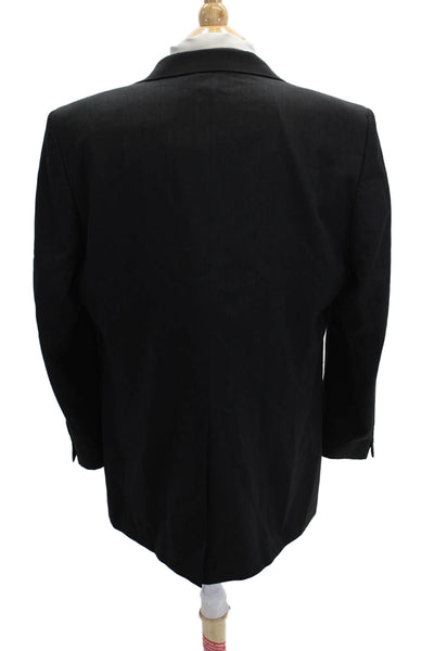 Botany Men Black 100% Wool Suit Jacket Size 40