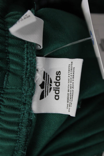 Adidas Mens Green Striped Sweatpants Zip 26in Inseam Size XS