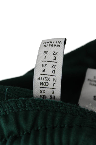 Adidas Mens Green Striped Sweatpants Zip 26in Inseam Size XS