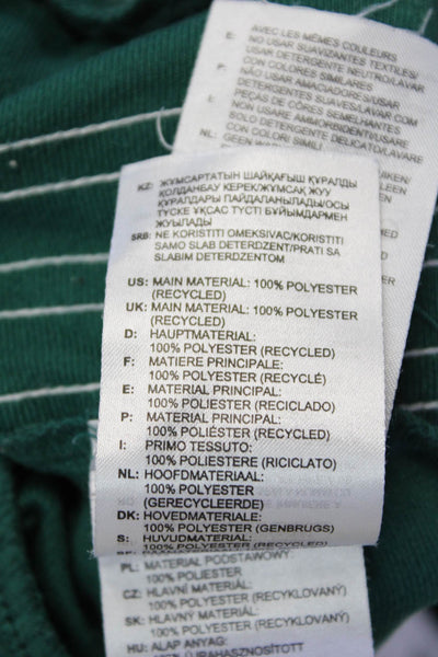 Adidas Mens Green Striped Sweatpants Zip 26in Inseam Size XS