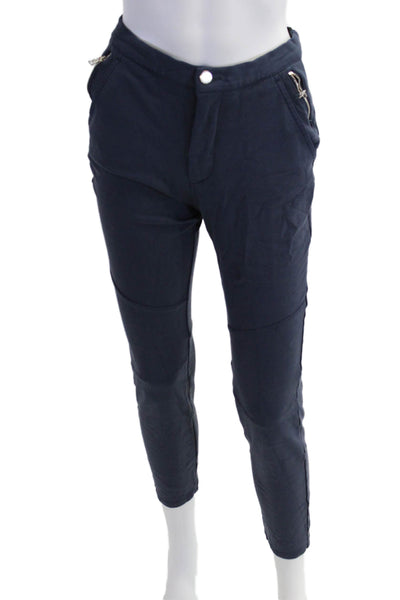 G/Fore, Unisex Ankle Cropped Dark Blue Cotton Pants Size 26