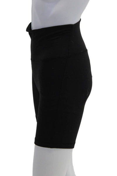 TNA Unisex Biker Shorts Black Nylon Blend Size XS