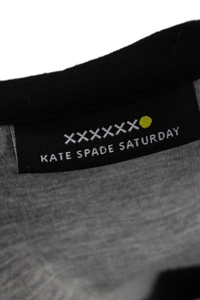Kate Spade Saturday Womens Sheath Dress Black 3/4 Sleeve Knee-Length Size XS