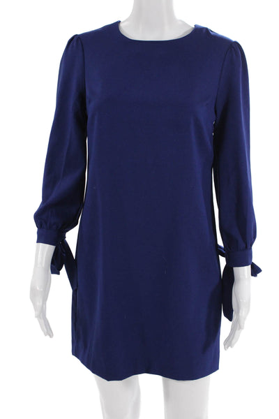 Banana Republic Womens Dark Blue Shift Dress 3/4 Sleeve Polyester Size 2P