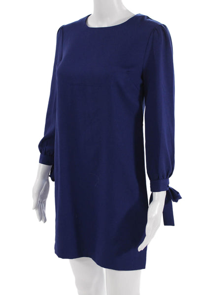 Banana Republic Womens Dark Blue Shift Dress 3/4 Sleeve Polyester Size 2P