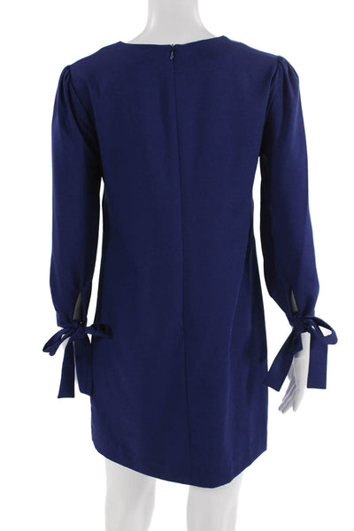 Banana Republic Womens Dark Blue Shift Dress 3/4 Sleeve Polyester Size 2P