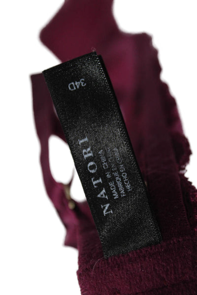 Natori Womens Balconette Under Wire Bra Purple Black Size 34 D