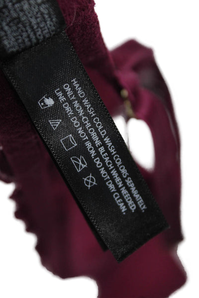 Natori Womens Balconette Under Wire Bra Purple Black Size 34 D