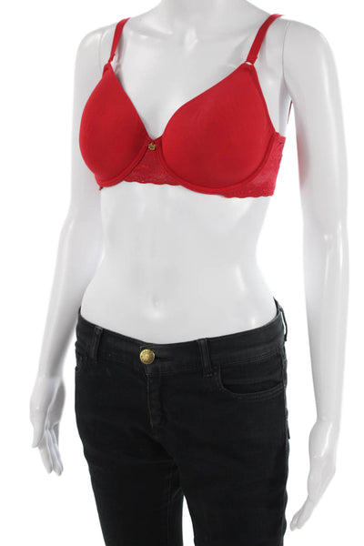 Natori Womens Balconette Under Wire Bra Red Size 32 DD