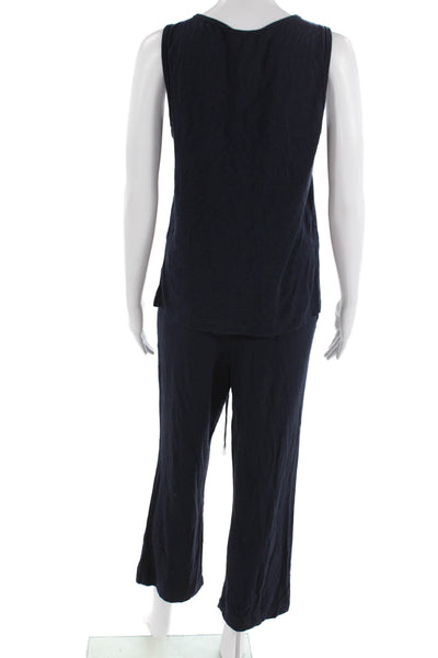 Cabi Women Jumpsuit Outfit Dark Blue Scoop Neck Sleeveless Size XS