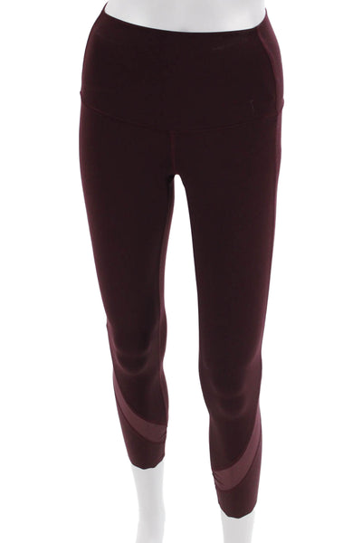 Lululemon Women Ankle Cropped Leggings Brown Nylon Solid Size 2