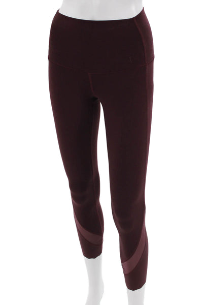Lululemon Women Ankle Cropped Leggings Brown Nylon Solid Size 2