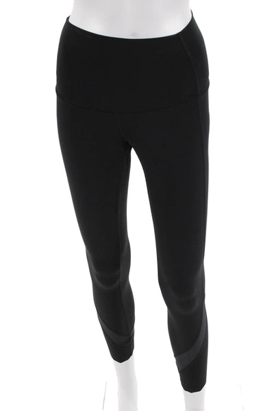Lululemon Womens Ankle Leggings Black Nylon Sports Size 2
