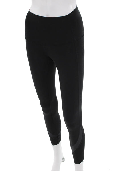 Lululemon Womens Ankle Leggings Black Nylon Sports Size 2